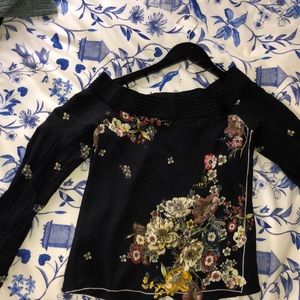 a brand new Zara off the shoulder top